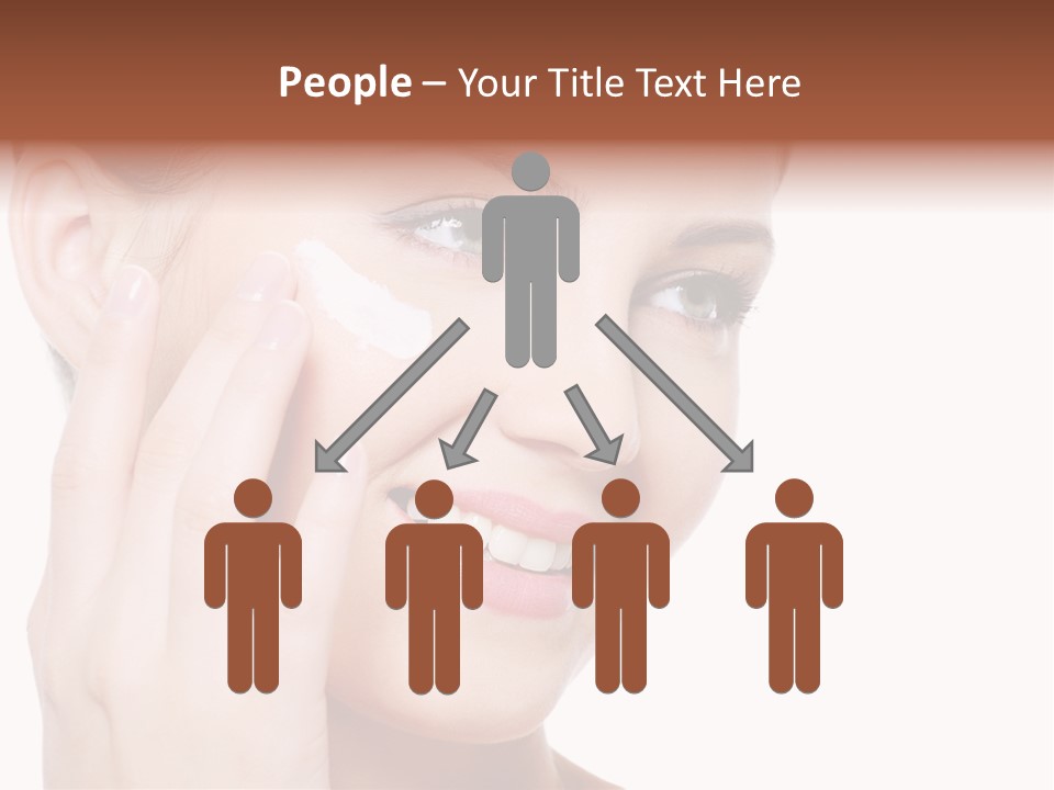 Adult Girl Smile PowerPoint Template