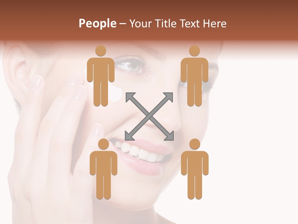 Adult Girl Smile PowerPoint Template