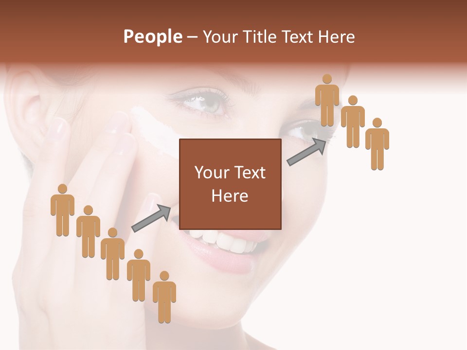 Adult Girl Smile PowerPoint Template