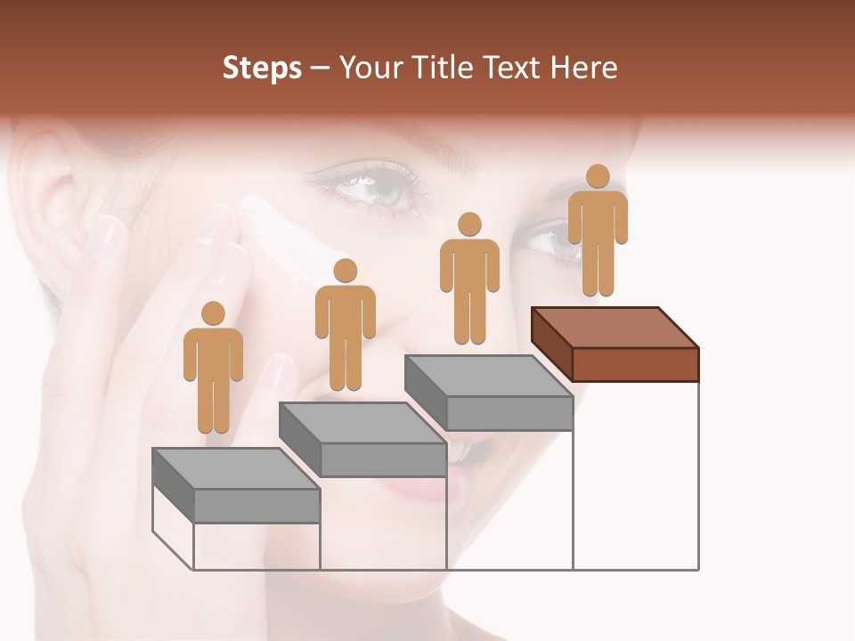 Adult Girl Smile PowerPoint Template