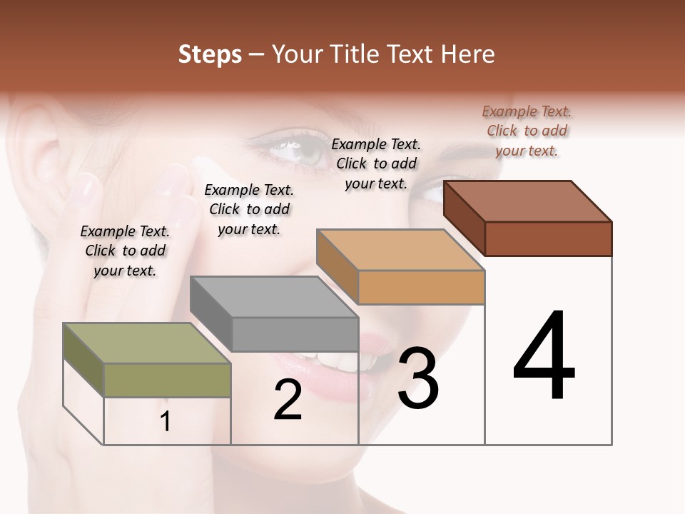 Adult Girl Smile PowerPoint Template