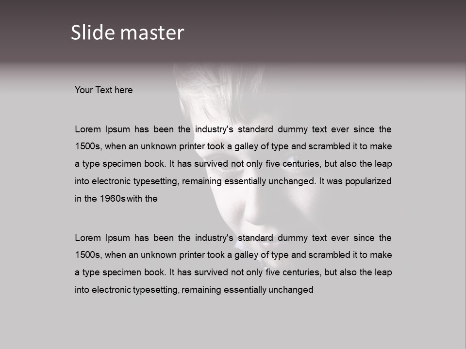 A Young Boy Is Smiling For The Camera PowerPoint Template