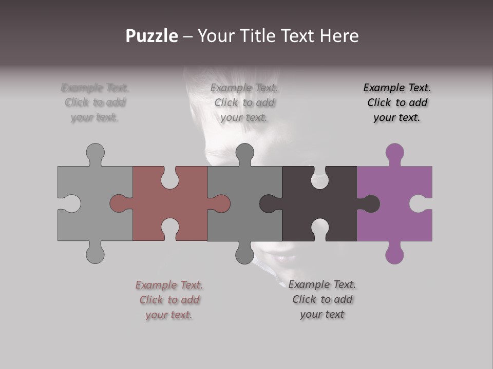 A Young Boy Is Smiling For The Camera PowerPoint Template