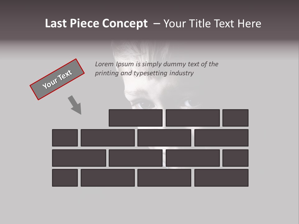 A Young Boy Is Smiling For The Camera PowerPoint Template