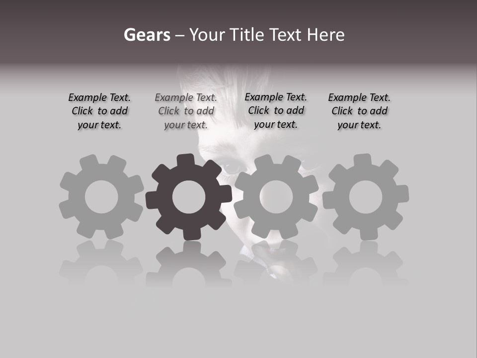 A Young Boy Is Smiling For The Camera PowerPoint Template