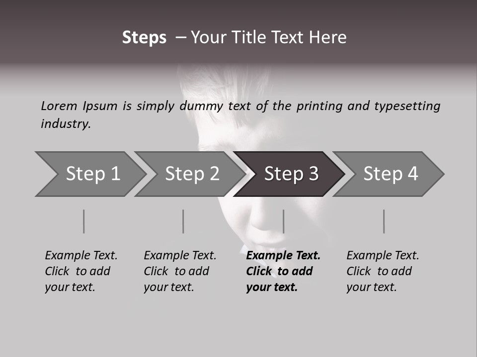 A Young Boy Is Smiling For The Camera PowerPoint Template