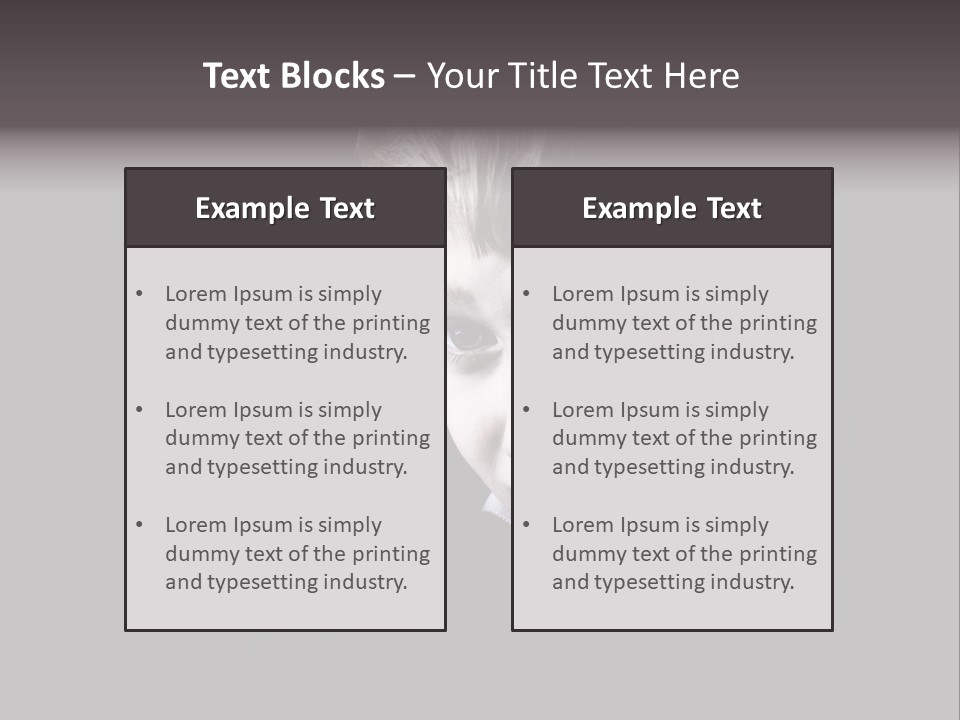 A Young Boy Is Smiling For The Camera PowerPoint Template