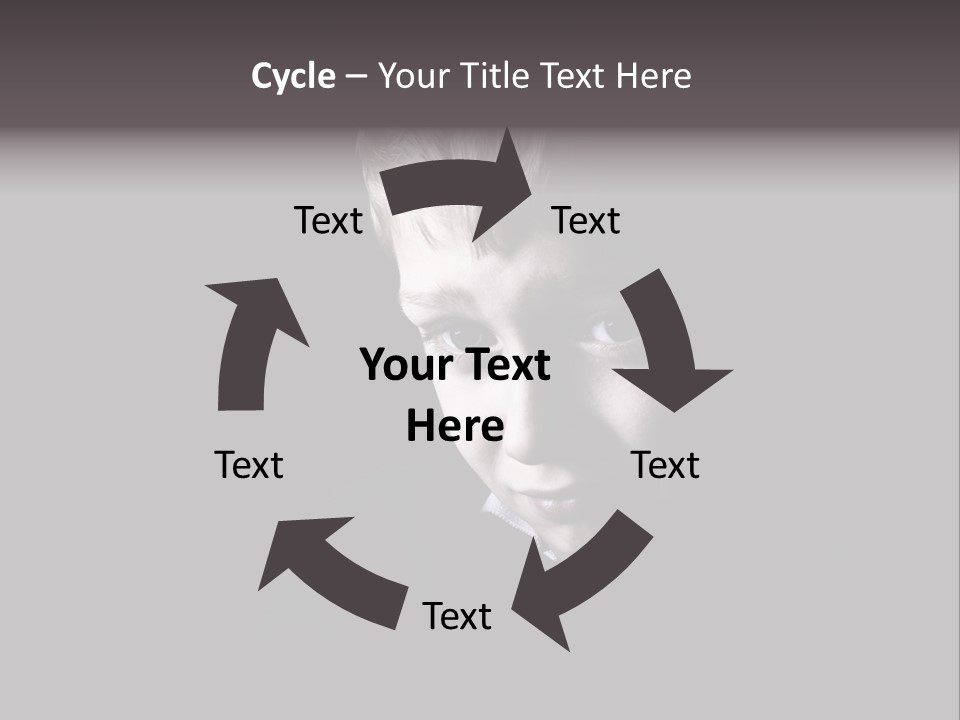 A Young Boy Is Smiling For The Camera PowerPoint Template