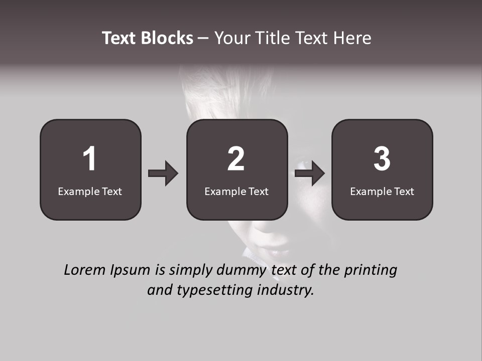 A Young Boy Is Smiling For The Camera PowerPoint Template