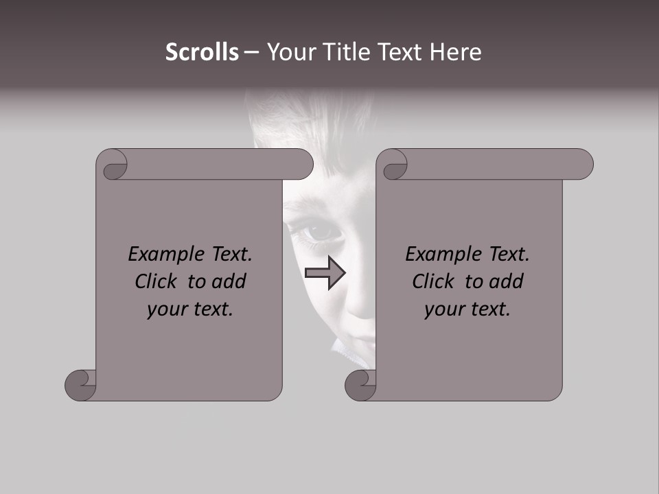A Young Boy Is Smiling For The Camera PowerPoint Template