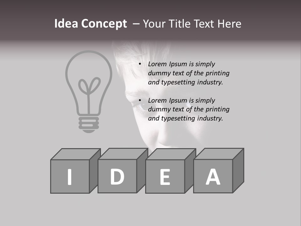 A Young Boy Is Smiling For The Camera PowerPoint Template