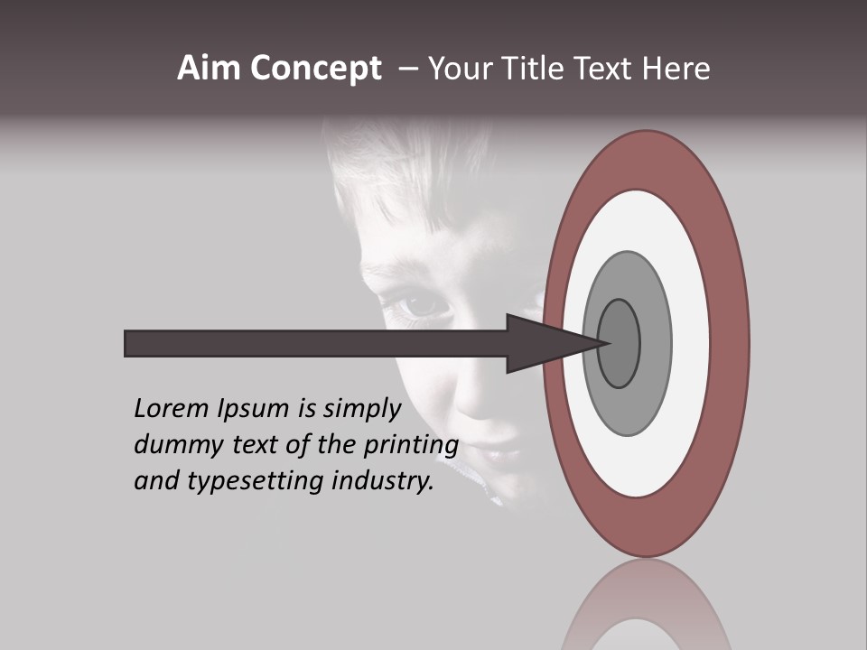 A Young Boy Is Smiling For The Camera PowerPoint Template