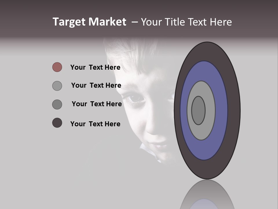 A Young Boy Is Smiling For The Camera PowerPoint Template