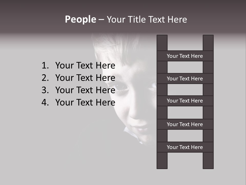 A Young Boy Is Smiling For The Camera PowerPoint Template