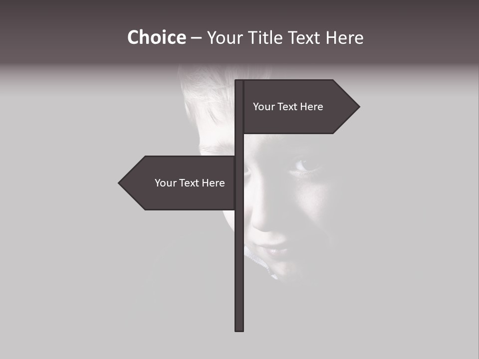 A Young Boy Is Smiling For The Camera PowerPoint Template