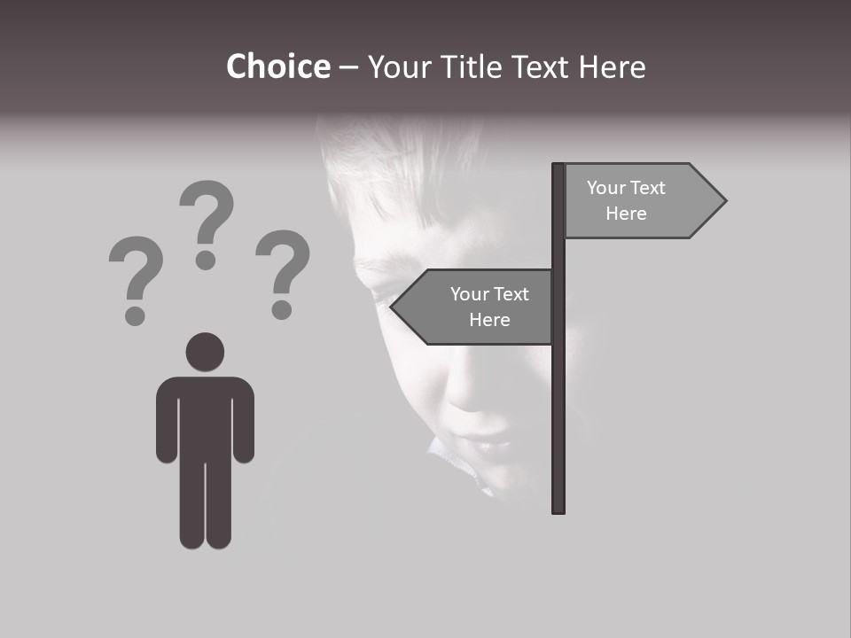 A Young Boy Is Smiling For The Camera PowerPoint Template