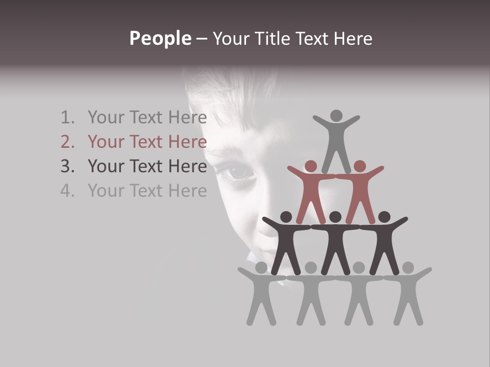 A Young Boy Is Smiling For The Camera PowerPoint Template