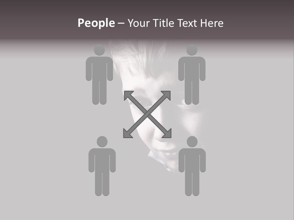 A Young Boy Is Smiling For The Camera PowerPoint Template