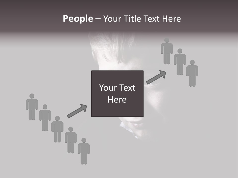 A Young Boy Is Smiling For The Camera PowerPoint Template