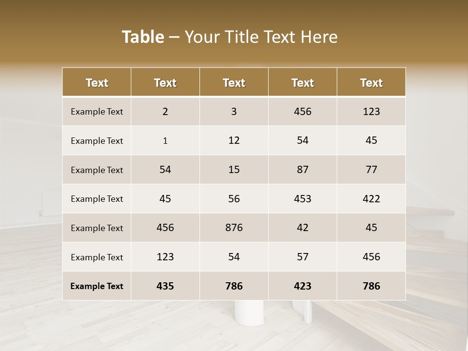 Column Table Diner PowerPoint Template