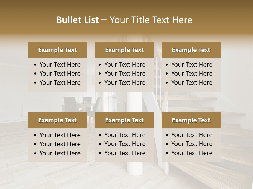 Column Table Diner PowerPoint Template