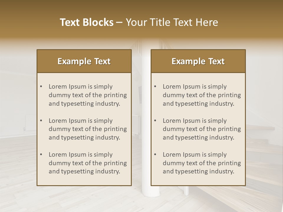 Column Table Diner PowerPoint Template