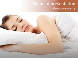 Bed Relaxation Sweet PowerPoint Template