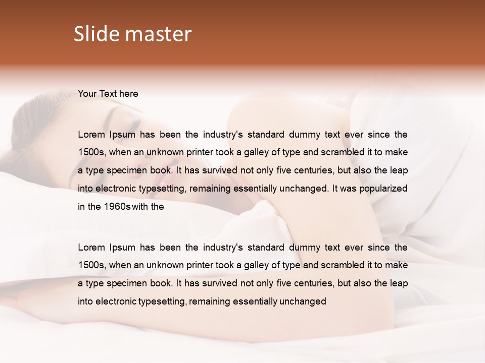 Bed Relaxation Sweet PowerPoint Template