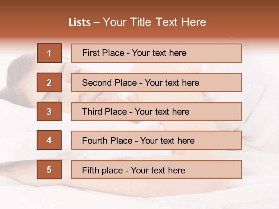 Bed Relaxation Sweet PowerPoint Template