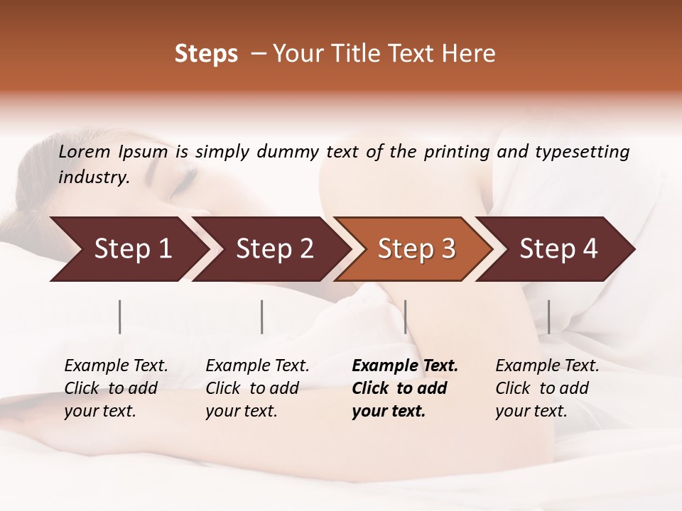 Bed Relaxation Sweet PowerPoint Template