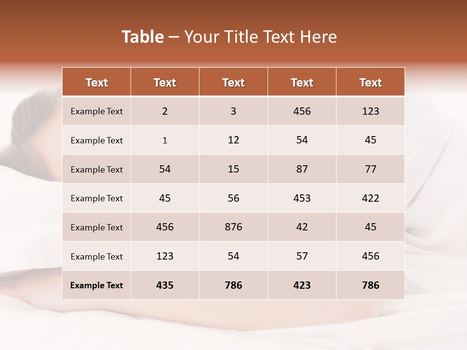 Bed Relaxation Sweet PowerPoint Template