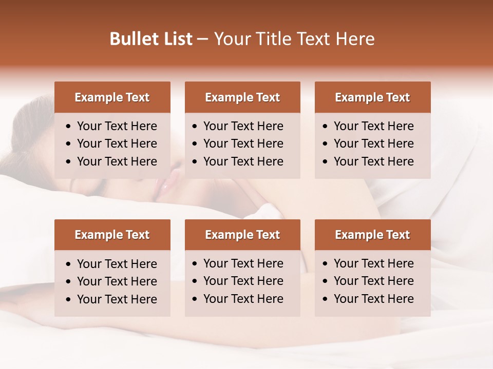 Bed Relaxation Sweet PowerPoint Template