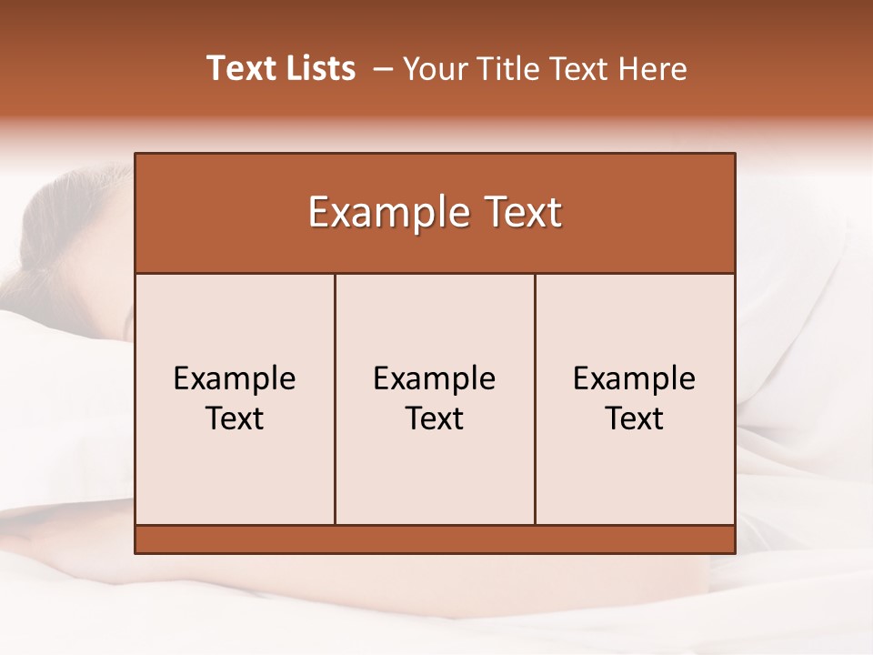 Bed Relaxation Sweet PowerPoint Template