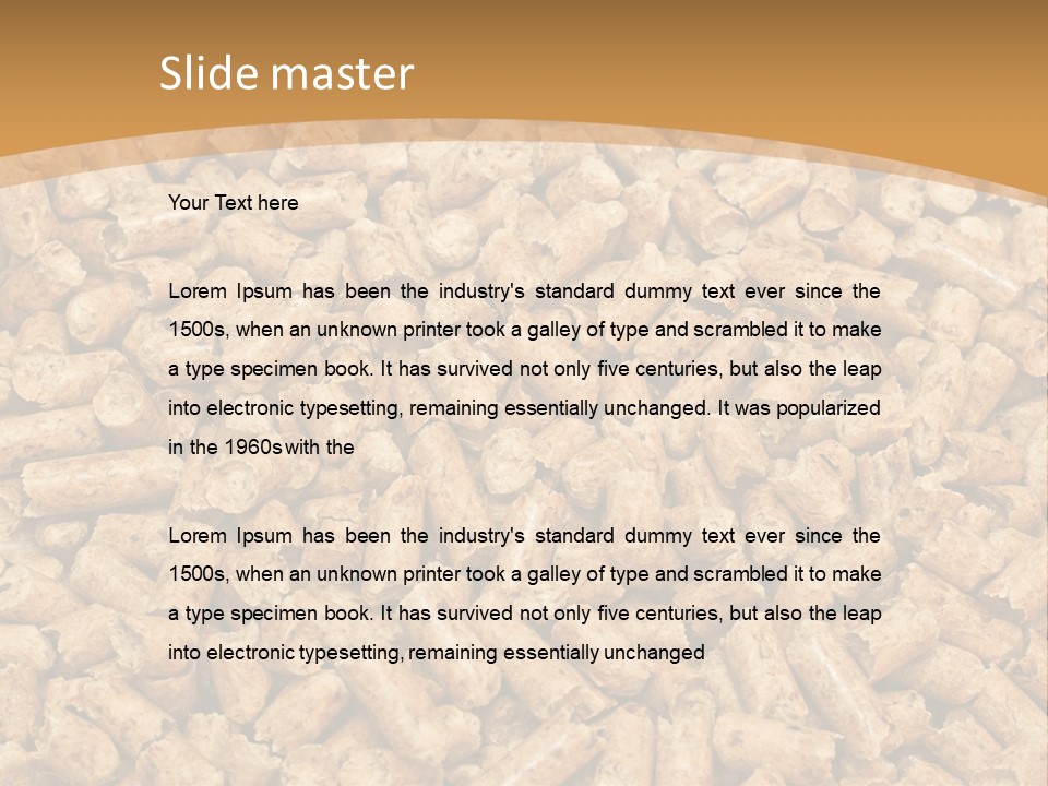 Ash Pelletfuel Heat PowerPoint Template