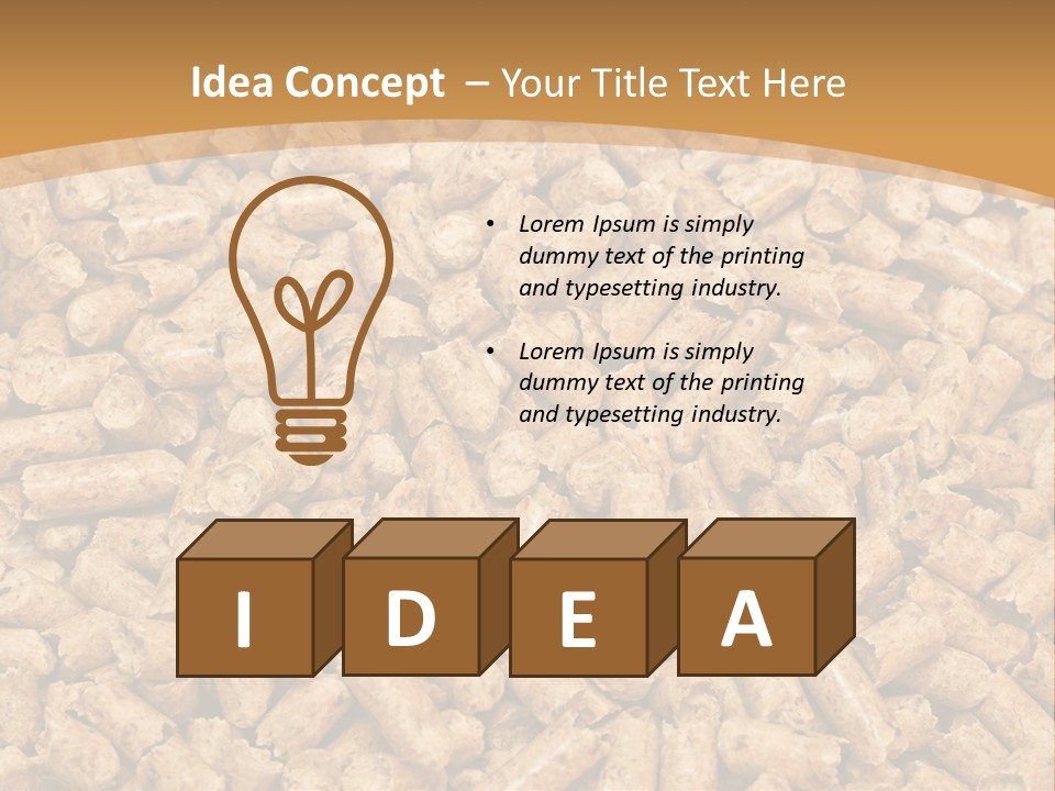 Ash Pelletfuel Heat PowerPoint Template