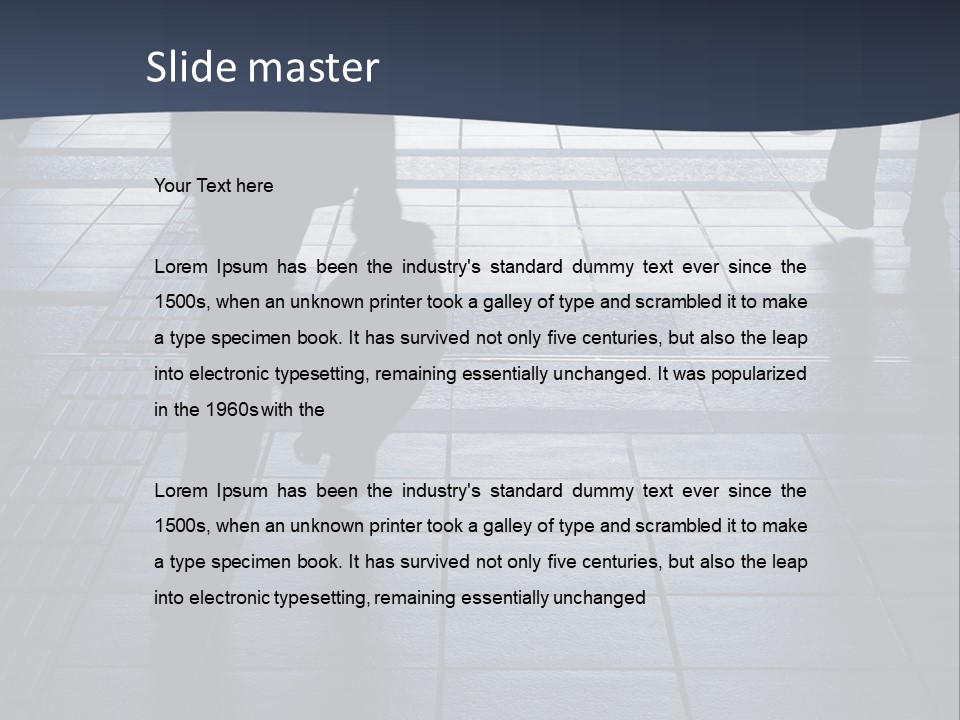 Building Silhouette Construct PowerPoint Template