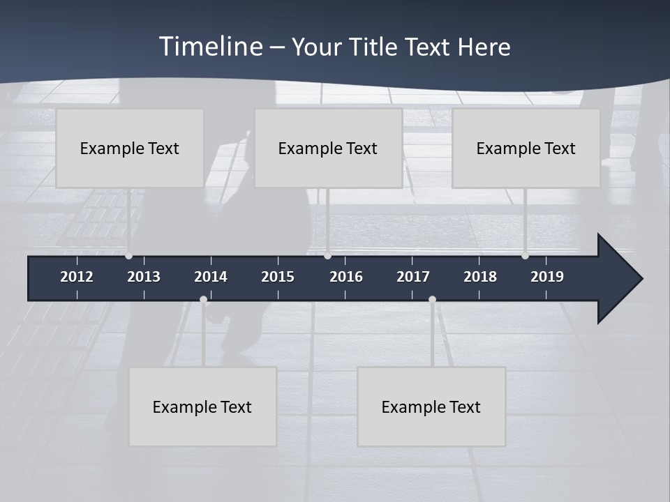 Building Silhouette Construct PowerPoint Template