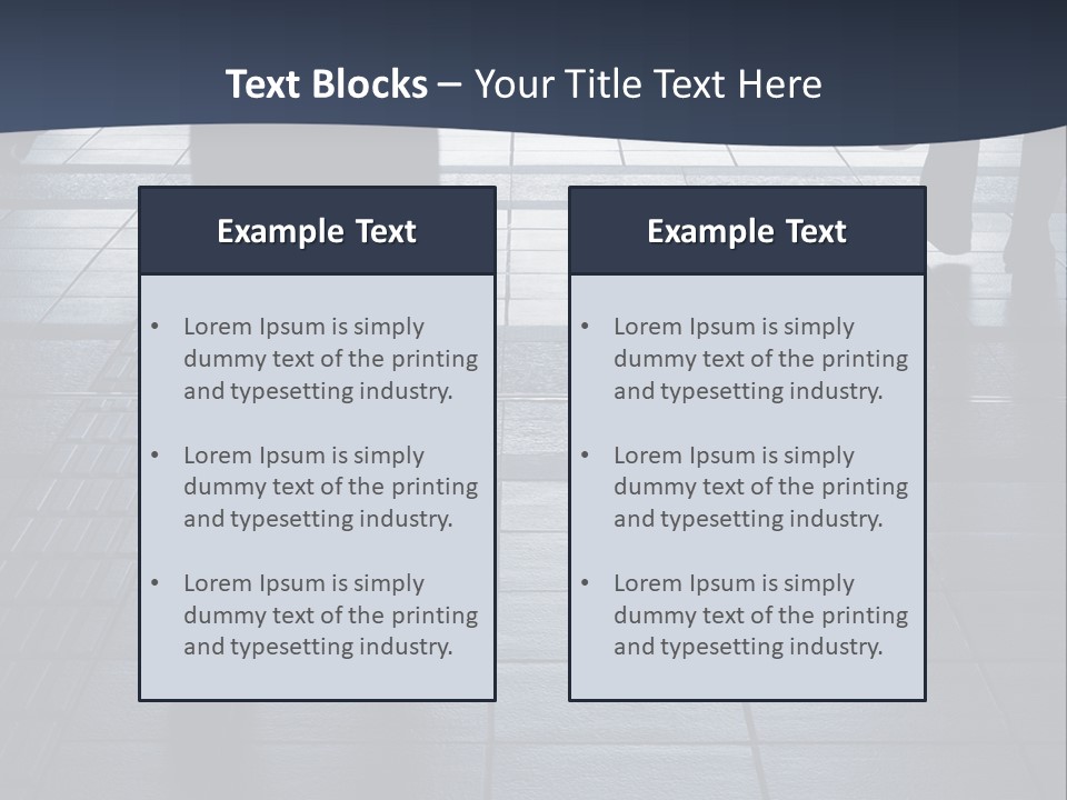Building Silhouette Construct PowerPoint Template
