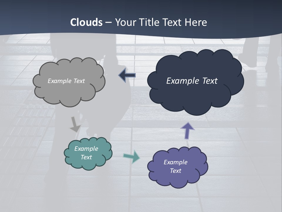 Building Silhouette Construct PowerPoint Template