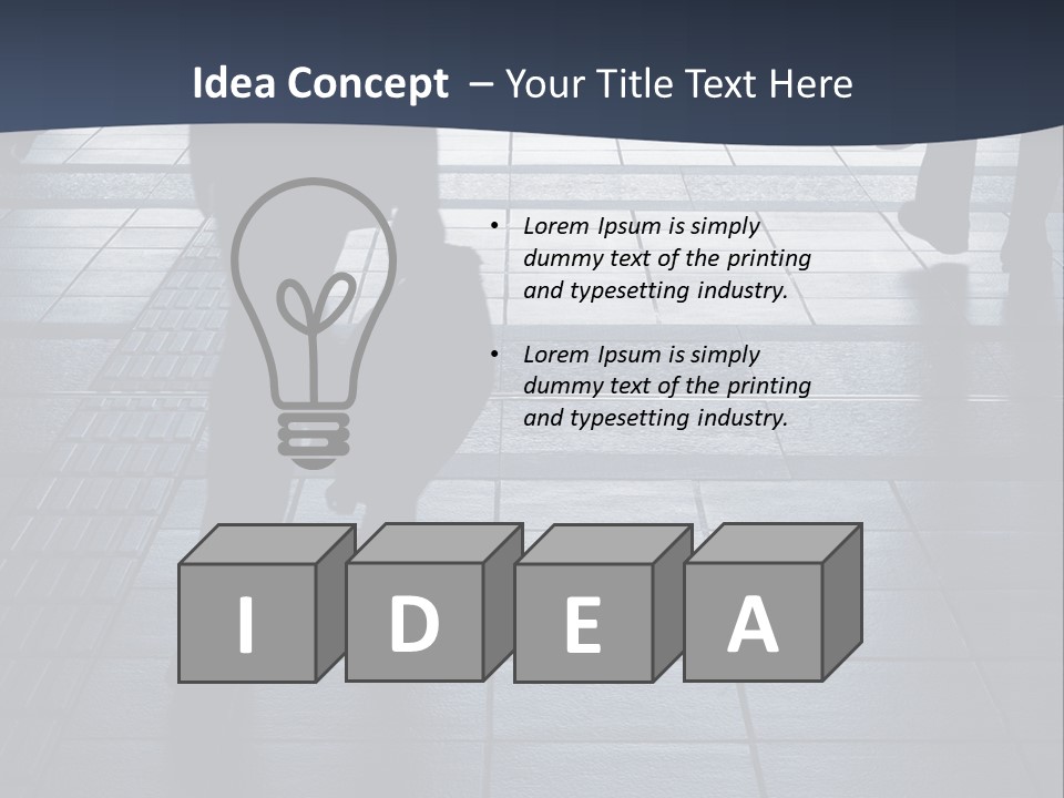 Building Silhouette Construct PowerPoint Template