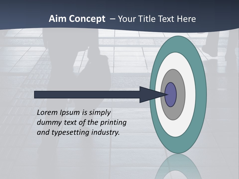 Building Silhouette Construct PowerPoint Template