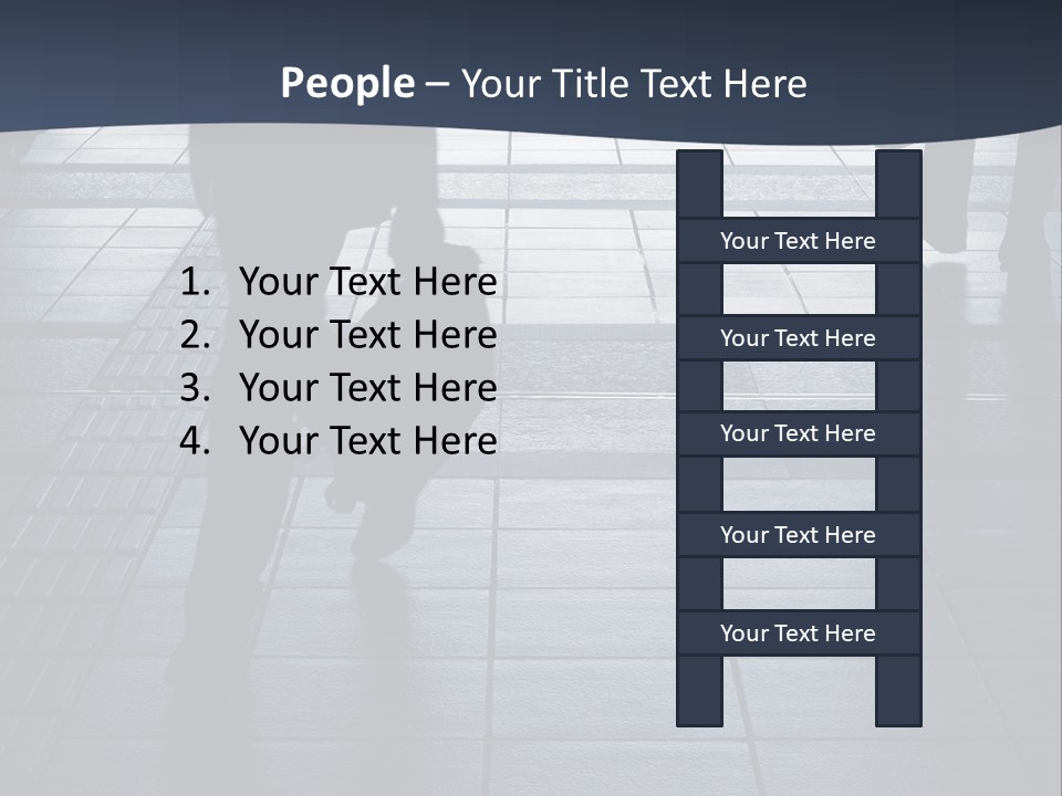 Building Silhouette Construct PowerPoint Template