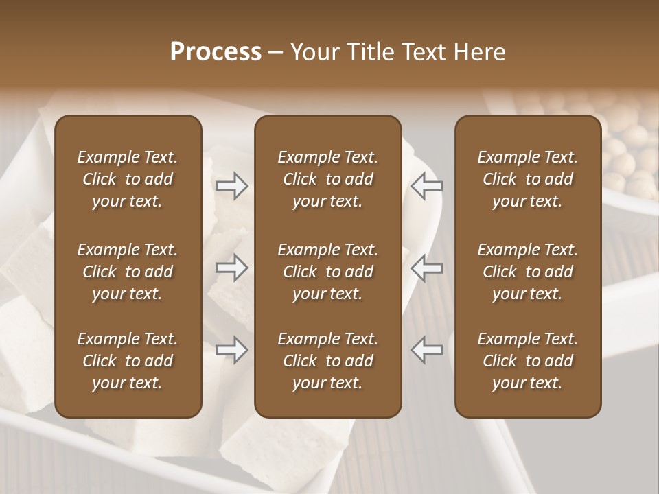 A Bowl Of Tofu Next To A Bowl Of Soy Beans PowerPoint Template
