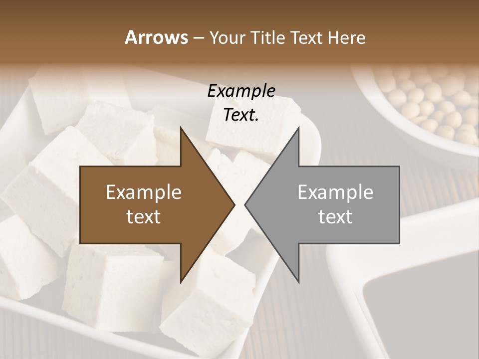 A Bowl Of Tofu Next To A Bowl Of Soy Beans PowerPoint Template