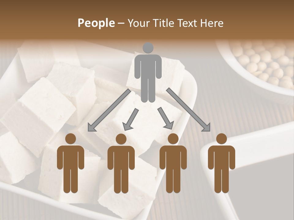 A Bowl Of Tofu Next To A Bowl Of Soy Beans PowerPoint Template