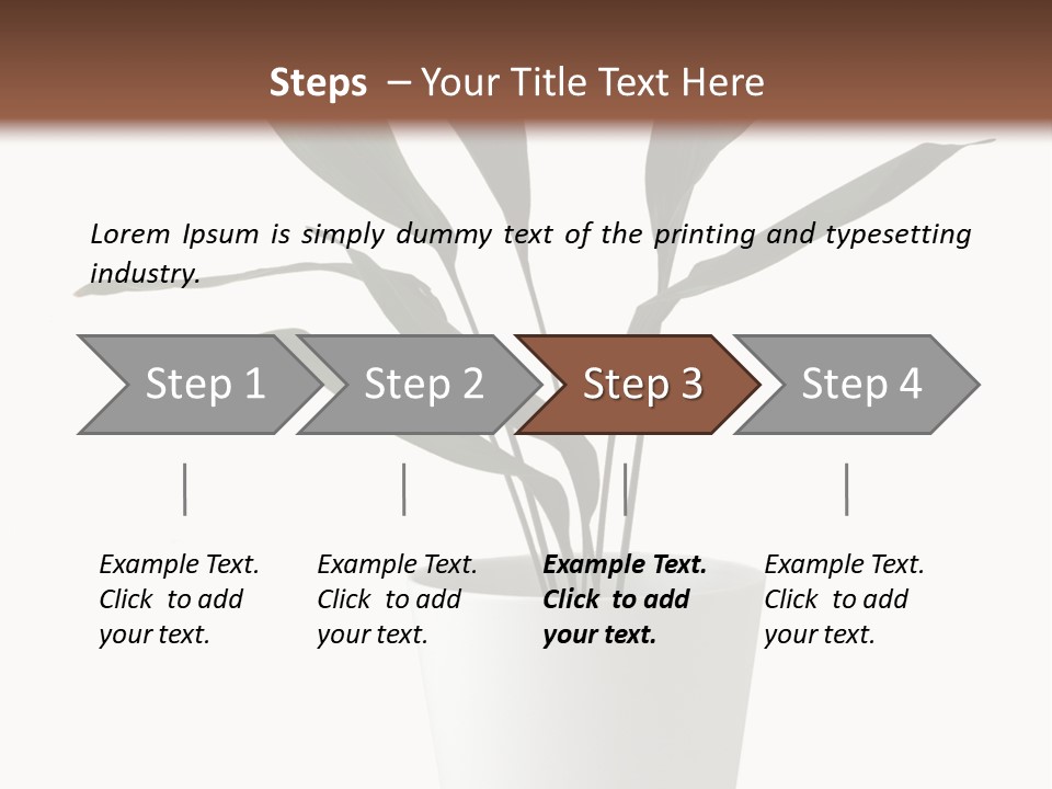 Aspidistra Elatior Aspidistra White PowerPoint Template