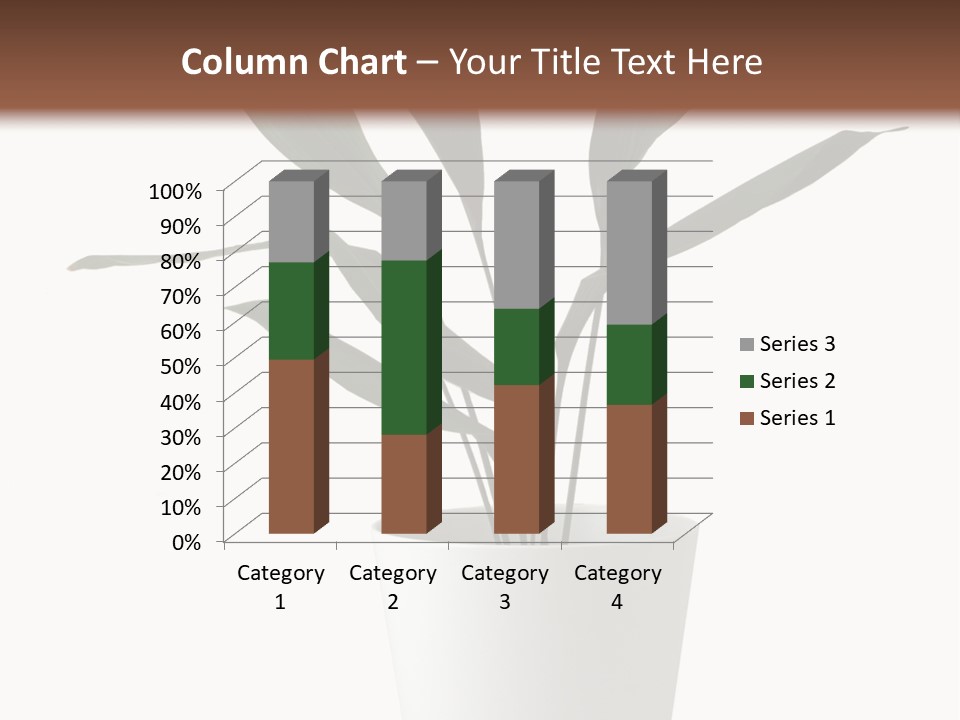 Aspidistra Elatior Aspidistra White PowerPoint Template
