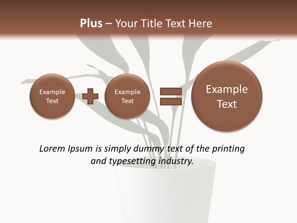 Aspidistra Elatior Aspidistra White PowerPoint Template