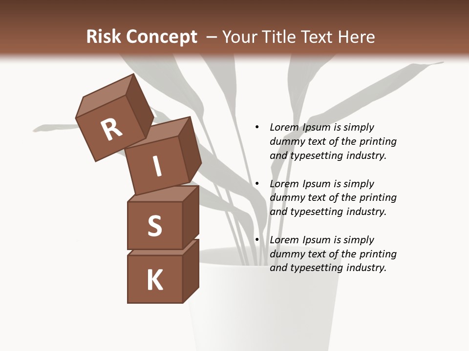 Aspidistra Elatior Aspidistra White PowerPoint Template