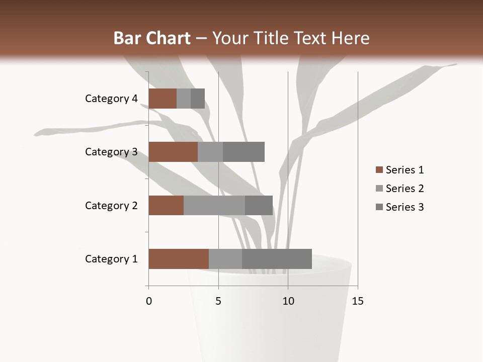 Aspidistra Elatior Aspidistra White PowerPoint Template